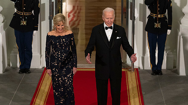 Jill Biden Stuns In A Black Gown For Joe Biden’s State Dinner: Photos – Hollywood Life