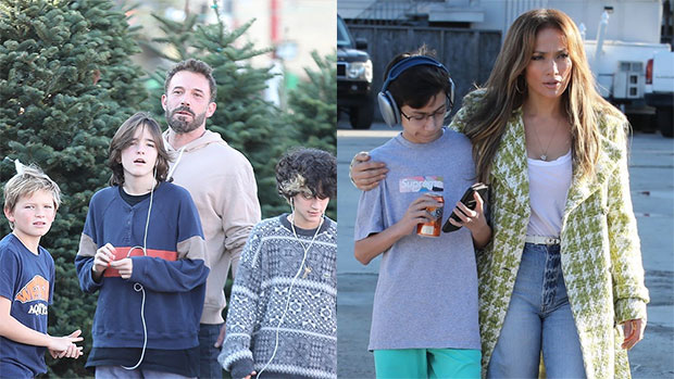 Jennifer Lopez & Ben Affleck Go Christmas Tree Shopping With Kids Emme, 14, Seraphina, 13, & Max, 10