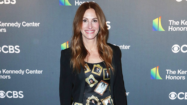 Julia Roberts Wears Dress Covered In George Clooney Photos To Celebrate Him At Kennedy Center Honors
