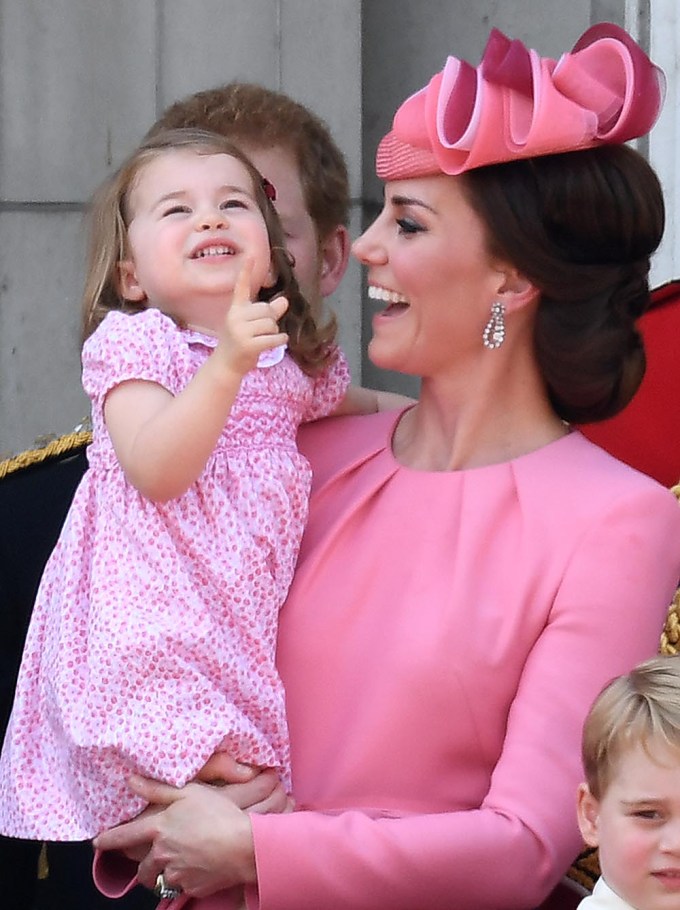 Kate Middleton & Princess Charlotte At The 2017 Trooping The Color