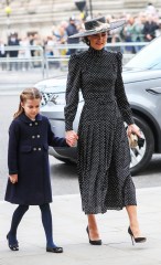 **NO UK PRINT OR WEB USE**The Duke and Duchess of Cambridge, accompanied by Prince George and Princess Charlotte, attend a Service of Thanksgiving for Philip Duke of Edinburgh at Westminster AbbeyPictured: Catherine Duchess of Cambridge,Catherine Middleton,Kate Middleton,Princess CharlotteRef: SPL5300122 290322 NON-EXCLUSIVEPicture by: John Rainford / SplashNews.comSplash News and PicturesUSA: +1 310-525-5808London: +44 (0)20 8126 1009Berlin: +49 175 3764 166photodesk@splashnews.comWorld Rights, No United Kingdom Rights