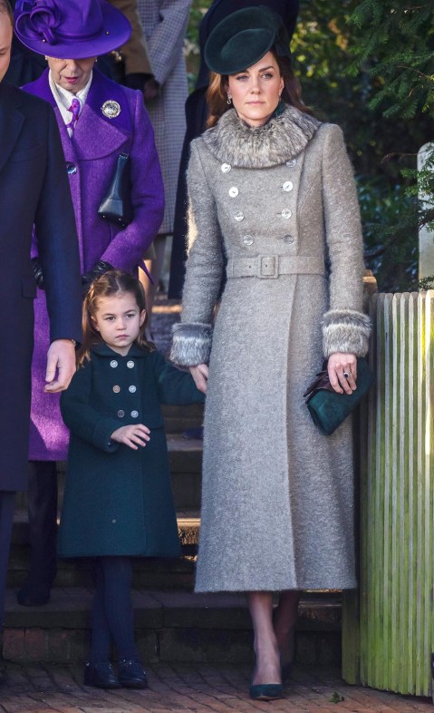 Princess Charlotte & Kate Middleton In Matching Outfits: Phots ...