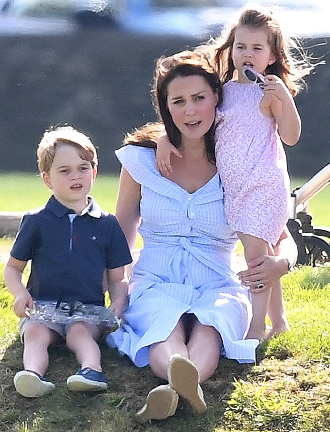 Kate & The Kids The Maserati Royal Charity Polo Trophy