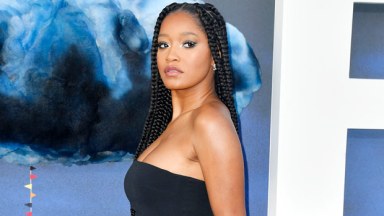 Keke Palmer black dress