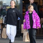 *EXCLUSIVE* Kendra Wilkinson and her kids make a grocery run to Bristol Farms
