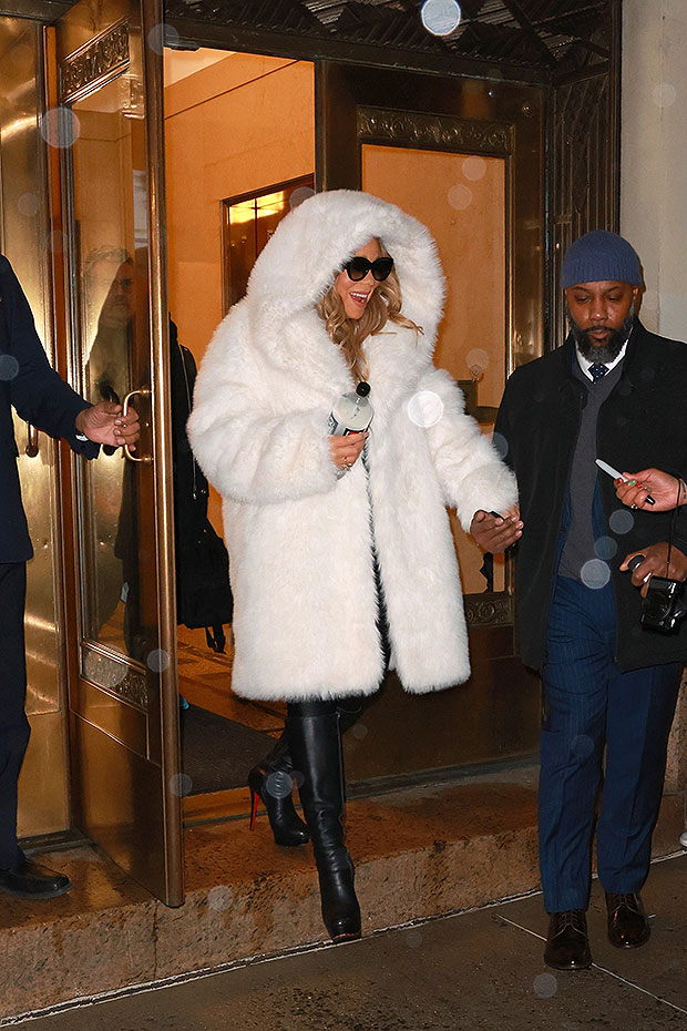 All white 2024 fur coat