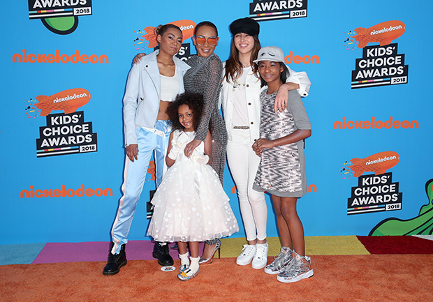 Mel B with her daughters