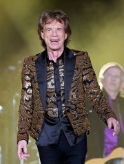 Mick Jagger, of the Rolling Stones, performs during the band's "No Filter" tour, at Ford Field in Detroit
Rolling Stones in Concert - , Detroit, United States - 15 Nov 2021