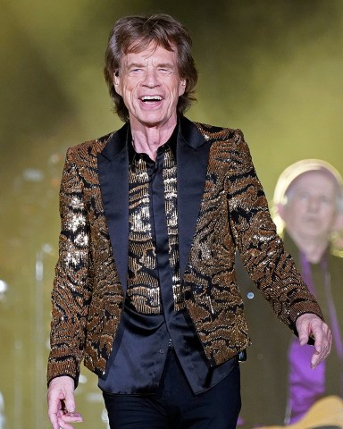 Mick Jagger, of the Rolling Stones, performs during the band's "No Filter" tour, at Ford Field in Detroit
Rolling Stones in Concert - , Detroit, United States - 15 Nov 2021