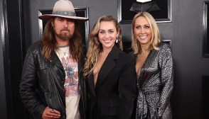 Miley, Tish, and Billy Ray Cyrus