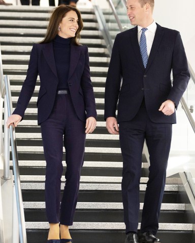 Prince William and Catherine Princess of Wales arriving at Boston Logan International Airport at the start of their three day visit to the United States
Prince William and Catherine Princess of Wales visit to Boston, Massachusetts, USA - 30 Nov 2022