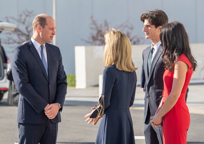 Prince William Meets Caroline Kennedy, Jack, & Tatiana Schlossberg