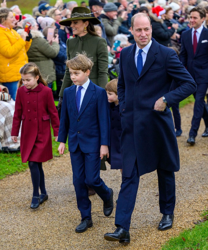 Prince William, Kate Middleton & their kids on Christmas Day