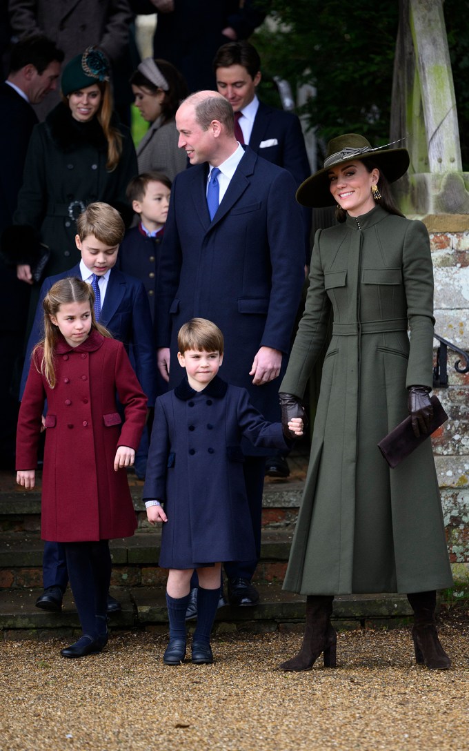 The Prince & Princess of Wales on Christmas Day