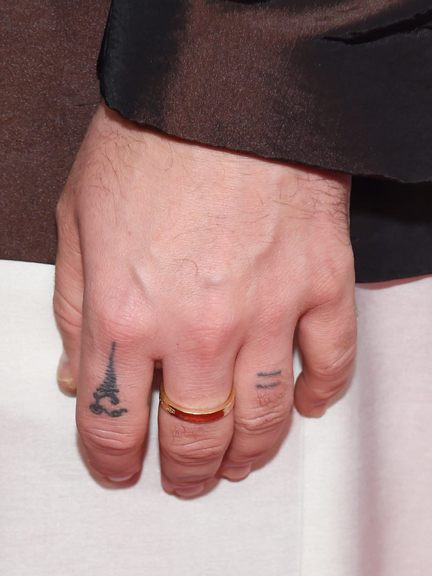 Sophia Bush Copies Miley Cyrus Equal Sign Tattoo on Her Finger PopStarTats