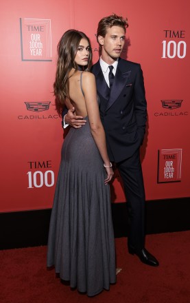 Actors Kaia Gerber (L) and Austin Butler attend the Time 100 Gala, held annually to celebrate the release of the magazine's '100 Most Influential People in the World' issue, at Frederick P. Rose Hall at Lincoln Center, in New York, New York, USA, 26 April 2023.Time 100 Gala - Red Carpet, New York, USA - 26 Apr 2023