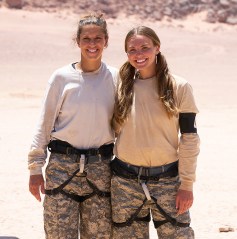SPECIAL FORCES: WORLD'S TOUGHEST TEST: L-R: Carli Lloyd and Hannah Brown in the “Interrogation” season finale episode of SPECIAL FORCES: WORLD'S TOUGHEST TEST airing Wednesday, March 1 (9:00-10:00 PM ET/PT) on FOX. CR: Pete Dadds / FOX. ©2022 FOX Media LLC.