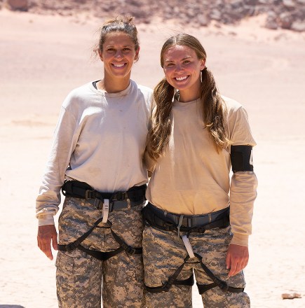 SPECIAL FORCES: WORLD'S TOUGHEST TEST: L-R: Carli Lloyd and Hannah Brown in the “Interrogation” season finale episode of SPECIAL FORCES: WORLD'S TOUGHEST TEST airing Wednesday, March 1 (9:00-10:00 PM ET/PT) on FOX. CR: Pete Dadds / FOX. ©2022 FOX Media LLC.