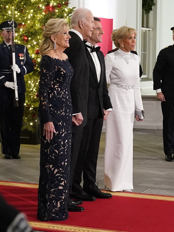 Jill Biden & Brigitte Macron Rock Floor-Length Gowns