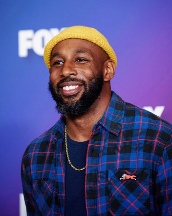 Stephen "tWitch" Boss attends the FOX 2022 Upfront presentation at the Four Seasons Hotel New York Downtown, in New York FOX 2022 Upfront Red Carpet, New York, United States - 16 May 2022