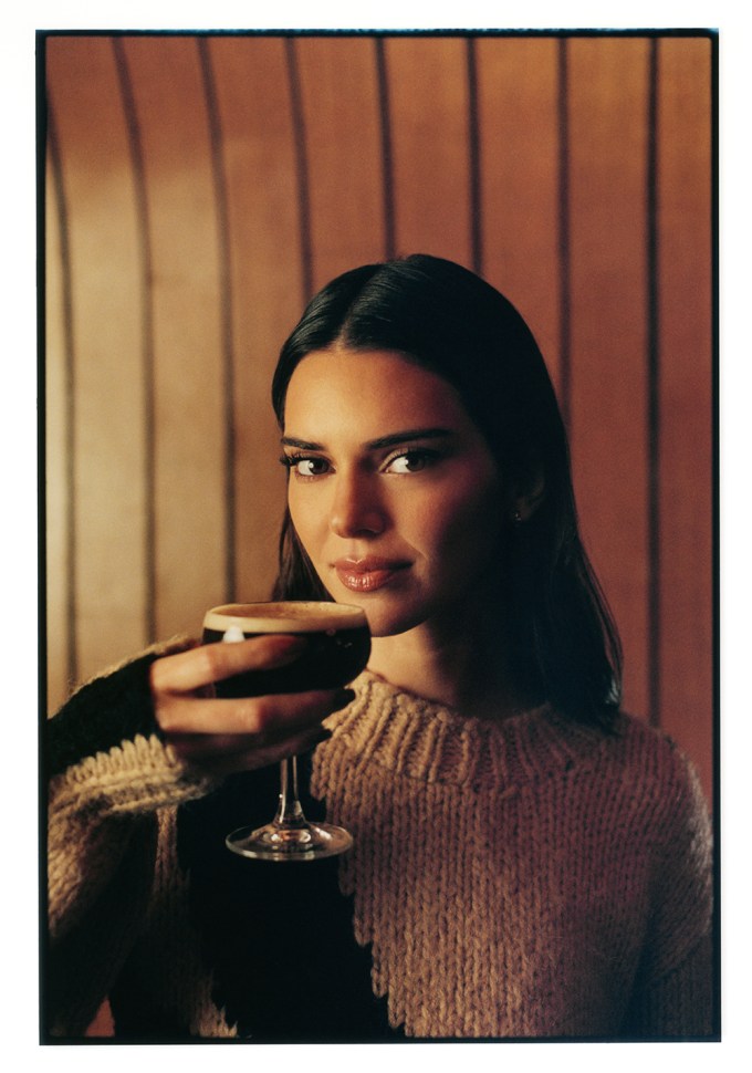 Kendall Jenner sips the 818 Espresso Martini