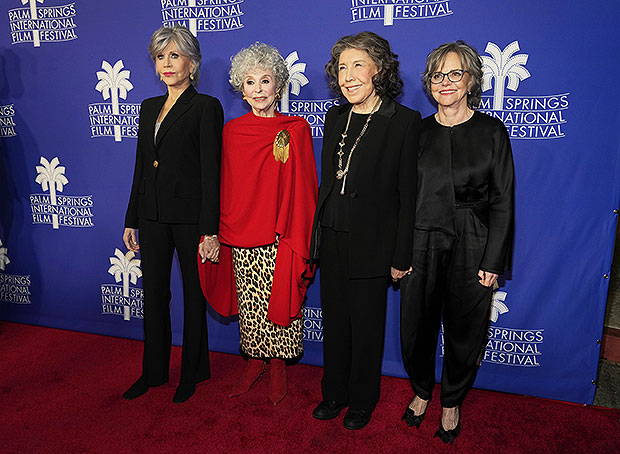 Jane Fonda Wears Purple Suit at 80 for Brady Premiere With Tom