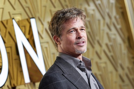 Brad Pitt poses for photographers upon arrival at the premiere of the film 'Babylon' in London Babylon Premiere, London, United Kingdom - 12 Jan 2023