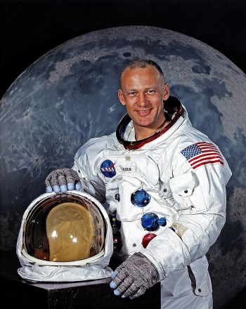 Edwin Buzz Aldrin, lunar module pilot of Apollo 11 Lunar Landing Mission.
APOLLO 11 LUNAR MISSION CREW - 1969