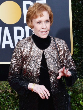 Carol Burnett attends the 77th annual Golden Globe Awards, honoring the best in film and American television of 2020 at the Beverly Hilton Hotel in Beverly Hills, California on Sunday, January 5, 2020. Golden Globe Awards 2020, Beverly Hills, California, United States - 06 Jan 2020