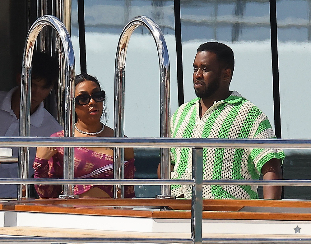 Diddy Sean Combs On His Yacht “Victorious” With Family Members