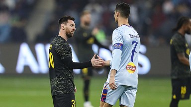 What is the ticket price for the Ronaldo vs Messi match on January
