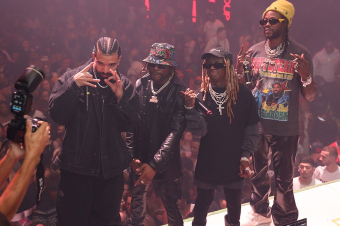 Drake, Lil Wayne, and 2 Chainz Living it Up at LIV
