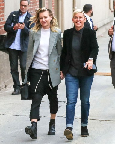 Portia de Rossi and Ellen DeGeneres'Jimmy Kimmel Live!' TV show, Los Angeles, USA - 10 Dec 2018