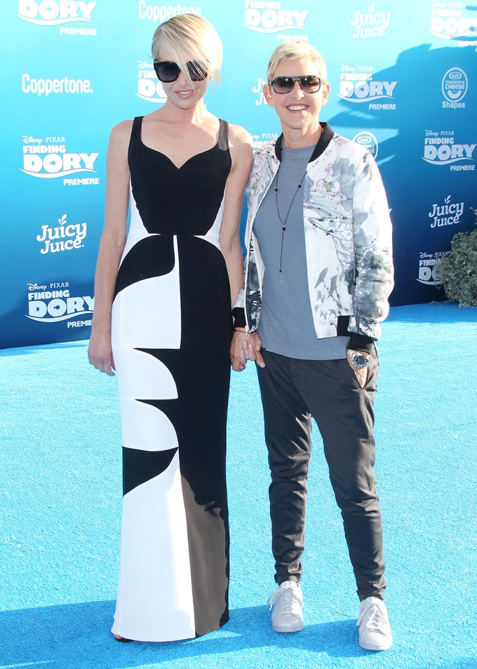 Ellen DeGeneres & Portia de Rossi At The LA Premiere Of ‘Finding Dory’