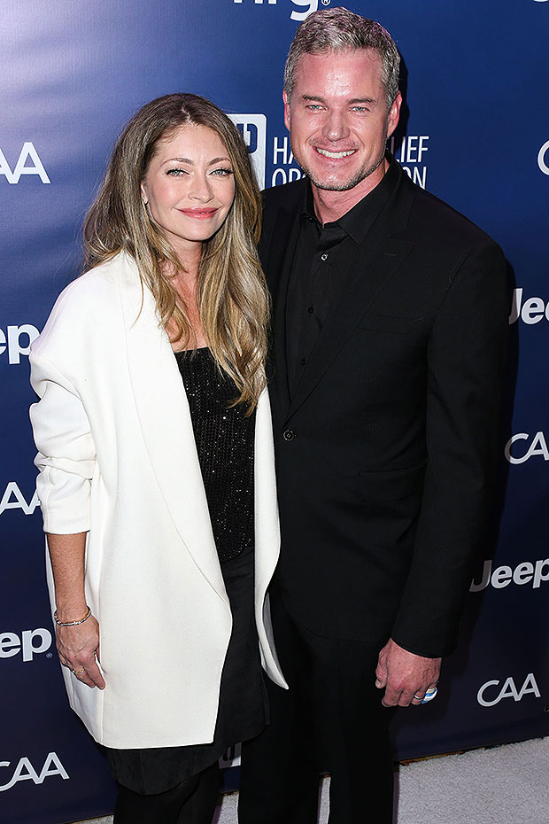 Eric Dane and wife Rebecca Gayheart at the Los Angeles World