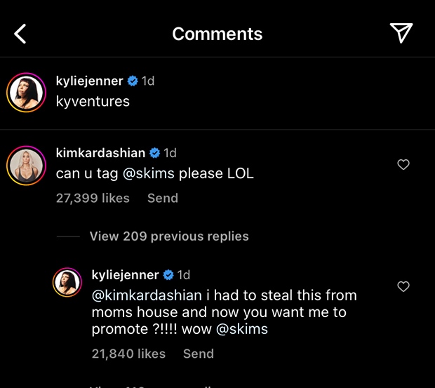 Kim Kardashian Reacts After Kylie Jenner Shades SKIMS Online