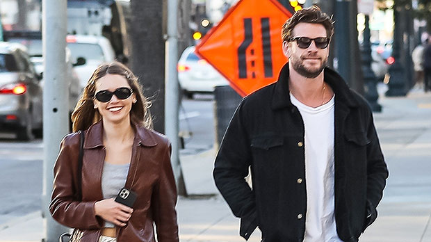 Liam Hemsworth & GF Gabriella Brooks Smile In Beverly Hills