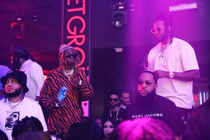 Lil Wayne, 2 Chainz, and Swae Lee at LIV Miami for LIV on a Sunday