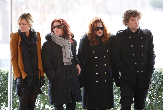 Lisa Marie Presley & Family In 2010