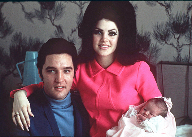 Priscilla Elvis and Lisa Marie Presley