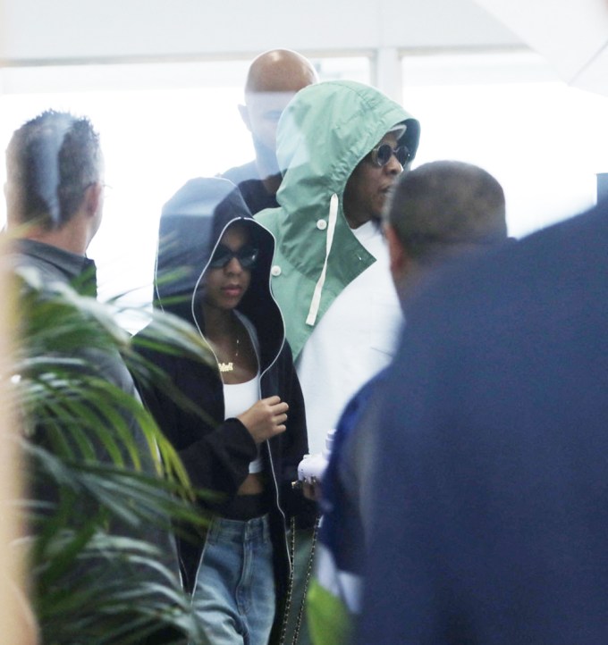Blue Ivy With Jay-Z in Barcelona