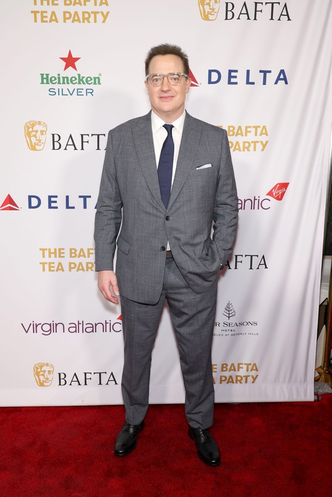 Brendan Fraser attends The BAFTA Tea Party