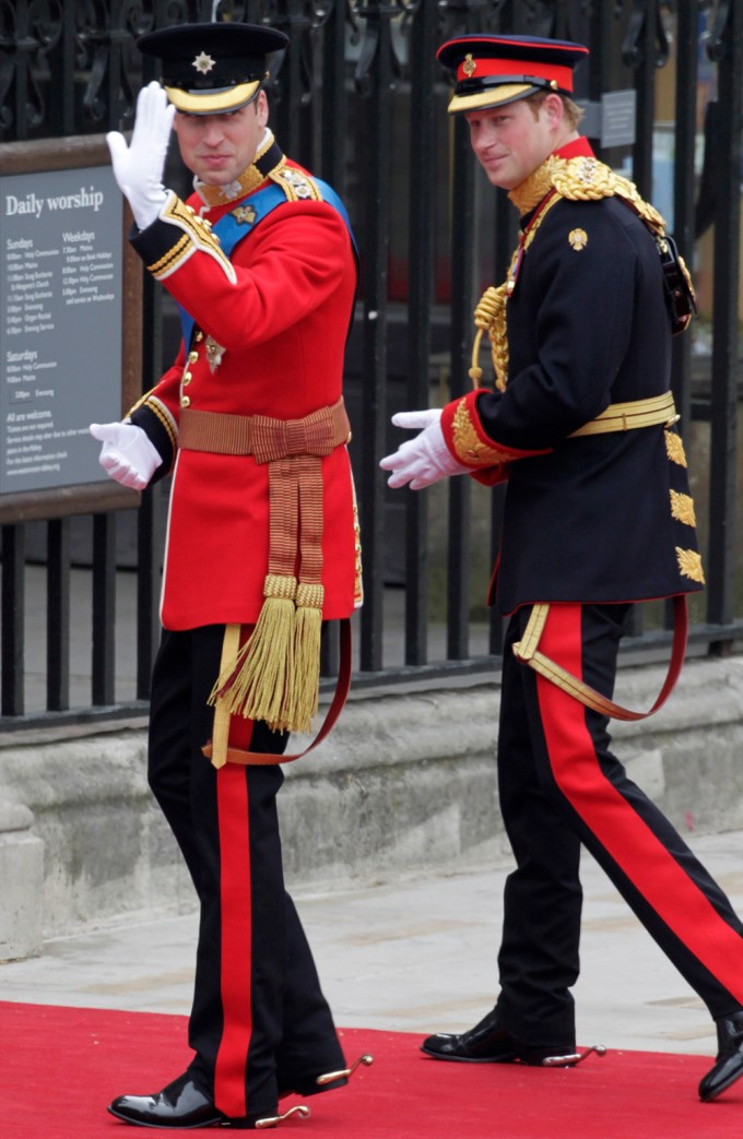 Prince Harry With Prince William At His 2011 Wedding