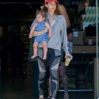 *EXCLUSIVE* Riley Keough spends the day with her husband and their baby girl!