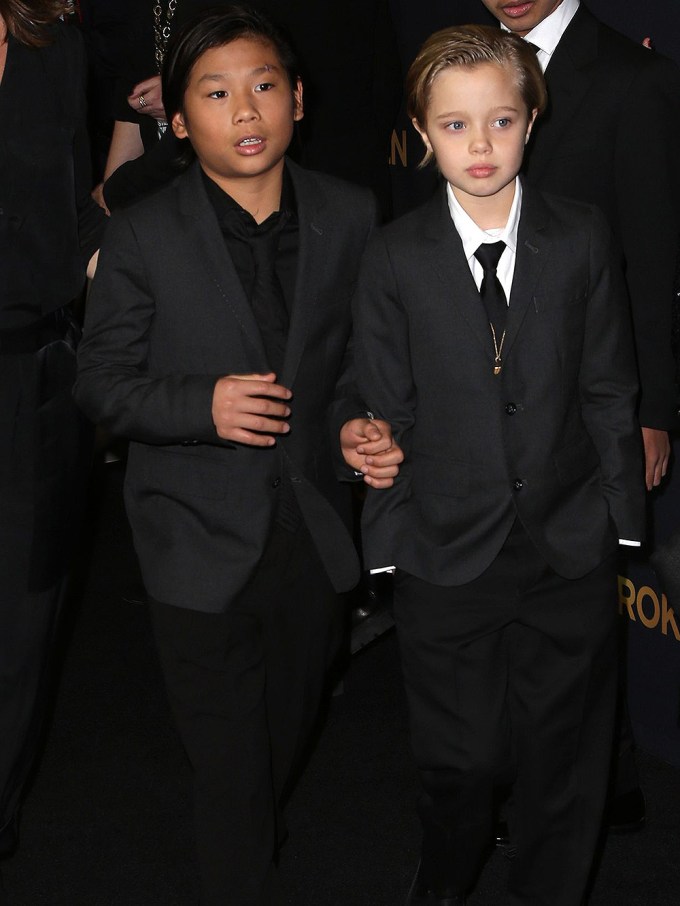 Shiloh & Pax At The Premiere Of ‘Unbroken’