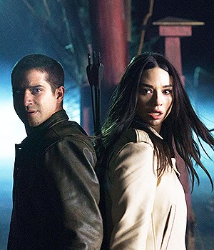 TEEN WOLF: THE MOVIE -- Tyler Posey as Scott McCall as Crystal Reed as Allison Argent in TEEN WOLF: THE MOVIE streaming on Paramount+. Photo: Curtis Bonds Baker/MTV Entertainment ©2022 PARAMOUNT GLOBAL. All Rights Reserved.