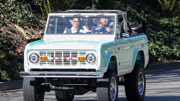 Ben Affleck & Jennifer Lopez Take Kids For Cruise In Vintage Bronco: Photos