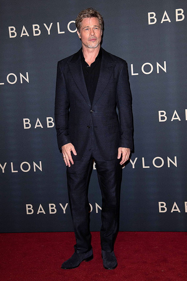 Brad Pitt Kısa Saçıyla Paris'teki 'Babylon' Prömiyerinde: Fotoğraflar – Hollywood Life