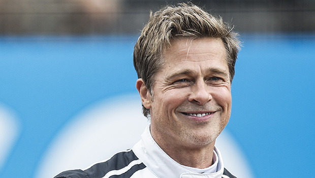 Brad Pitt beign smiling in