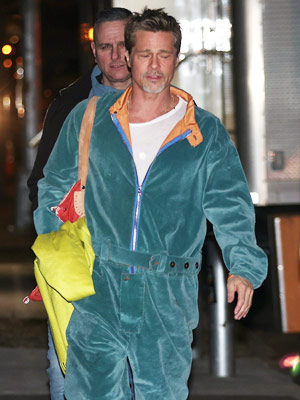 Brad Pitt Wears Velour Tracksuit Filming Movie In Nyc: Photo – Hollywood  Life
